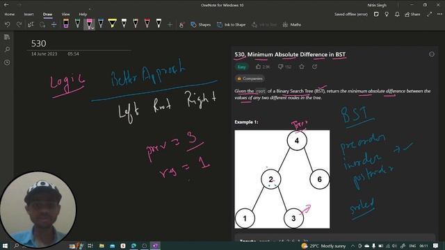 Minimum Absolute Difference in BST | Leetcode Q.530 | Python | C++ | Java | LeetCode Daily Challeng смотреть онлайн