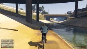 ТРЮКИ И ПРИКОЛЫ НА ВЕЛОСИПЕДЕ С ЛУННОЙ ГРАВИТАЦИЕЙ BMX ГТА 5 █ GTA 5