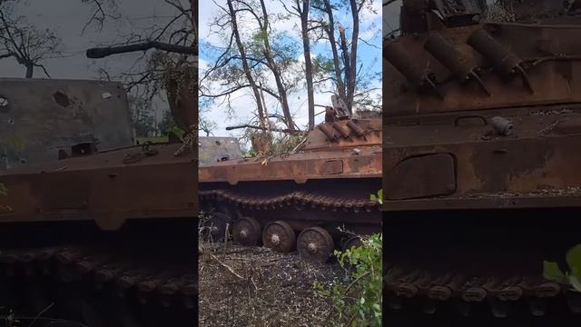 Уничтоженная БМП-2 (заявлено ВСУ)/Destroyed BMP-2 (named as Ukrainian)