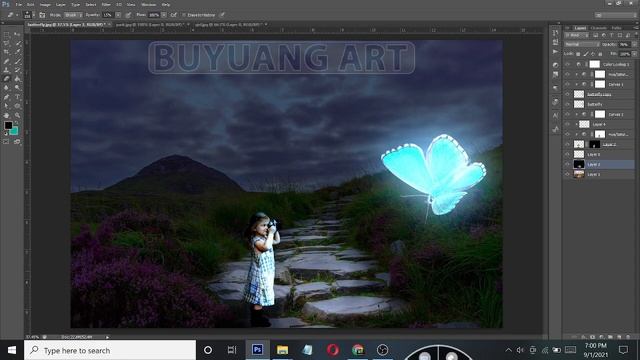I'm learning how to make a fantasy effect in photoshop, please advise and critique! смотреть онлайн