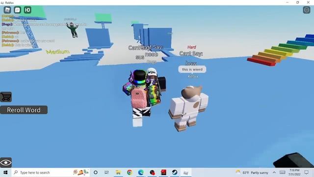 Roblox but i cant say ______ смотреть онлайн