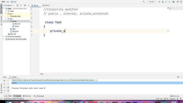Advance kotlin private visibility modifier in hindi - part -24 смотреть онлайн