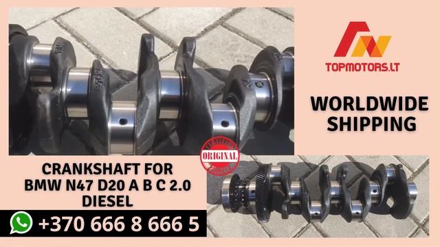 Crankshaft For BMW N47 D20 A B C 2.0 DIESEL