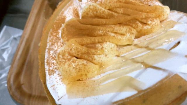 Corn Cheese Waffle  Whipped cream waffles of various popular toppings - Korean street food