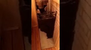 Обзор Горыныч 3, дверь со стеклом большим, каменка закрытая