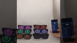 Светодиодные Bluetooth - очки управляемые через приложение