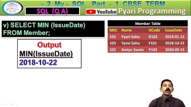 My SQL Question Answer for CBSE Term2 | My Sql query solution смотреть онлайн