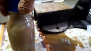 Исследование на золото ржавого камня.