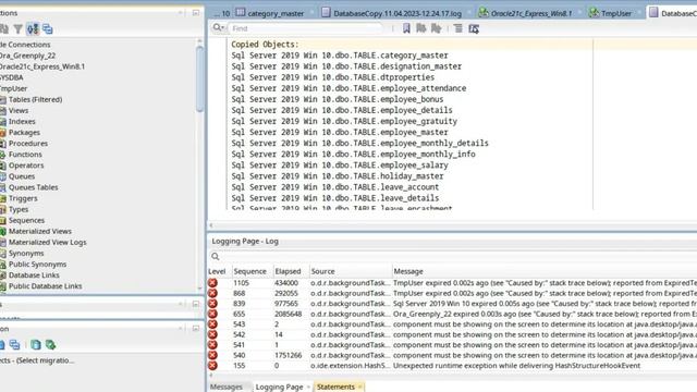 Migrate Data from SQL Server Database 2019 to Oracle DB 21c using Oracle SQL Developer on Ubuntu