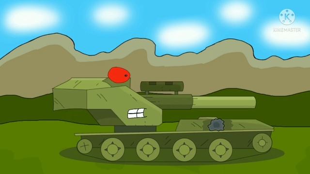 Вафля Е 100(Г) VS Кв Челябинский в костюме Т-35(Г).Мультики про танки смотреть онлайн