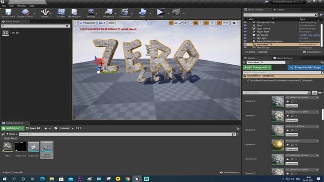 Ue4 3д текст в синематике / компонент 3д текст / бесплатный плагин unreal engine 4 / игровой ролик