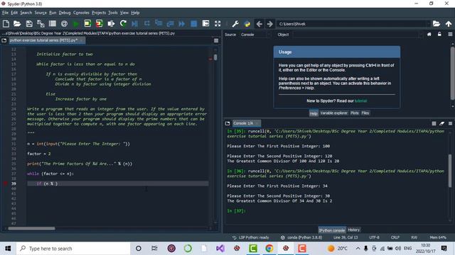 Python Exercise Tutorial Series | Exercise 40