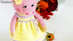 Амигуруми: схема Хрюшеньки. Игрушки вязаные крючком - Free crochet patterns.