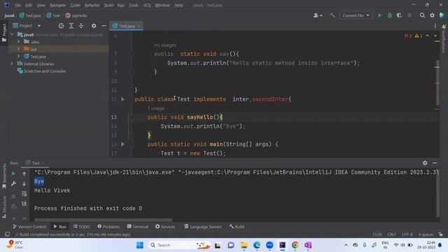 Static Method inside Interface Java 8 with Live Coding
