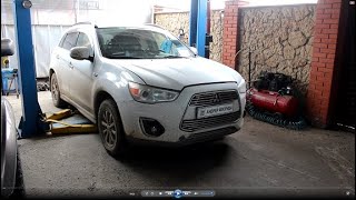 Стук и перебои в работе двигателя ремонт двигателя на Mitsubishi ASX Мицубиси АСХ 1,8 2013  1часть