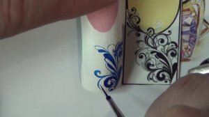 Рисуем вензеля на ногтях/РИСУЕМ ВЕНЗЕЛЯ/Дизайн ногтей/Роспись/Nail art painting