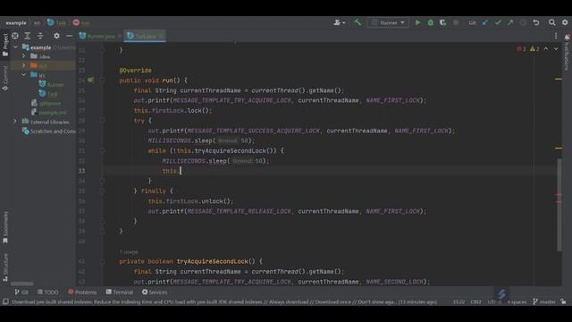 Java. Многопоточность. Урок 31. Livelock + пример.