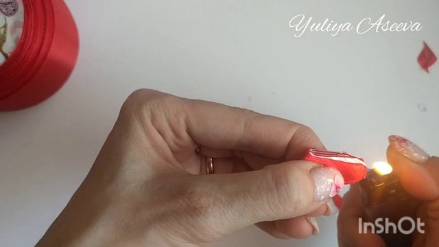 Резиночки "Сердечки" мастер класс #ручнаяработа #канзаши #бантысердечки #сердечкиизлент #мастерклас