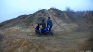 ПитБайк VS скутер. СТАНТ БАТЛ. Suzuki address 110 VS IRBIS TTR 125. ?