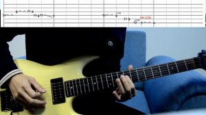 How to play #1 - Crowd Chant - Joe Satriani - Beat-based Tab played slowly with Metronome