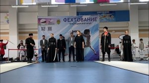 Выступление на Открытии соревнований по фехтованию Школа Корогод