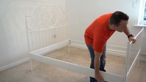 IKEA LEIRVIK  Bed frame White/luröy Dismantling