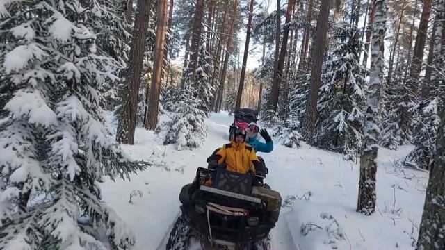 Зимняя прогулка на квадроциклах 2023 смотреть онлайн