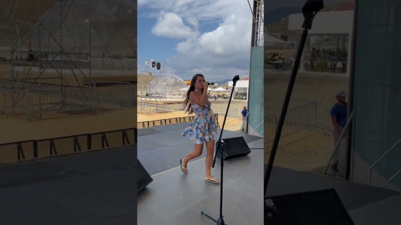 Julia Milows - Woman (sound check at a Tavrida.ART festival) rehearsals Doja cat cover