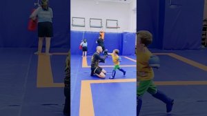 Воскресные тренировочки. 3 папы+3ребенка