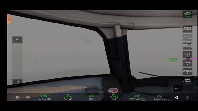 Real flight simulator (RFS) flight from London-eindhoven