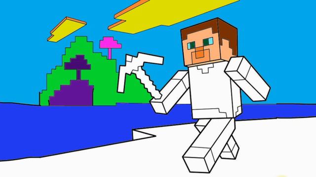 майнкрафт раскраска 2022 смотреть онлайн