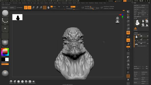 ZBrush to Photoshop Timelapse - 'Alien Brute' Concept смотреть онлайн