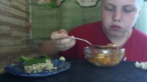 Мукбанг/Борщ с салом?/Асмр/Салат?