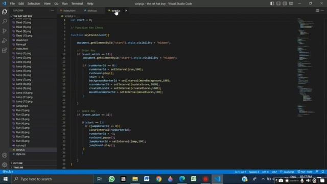 JavaScript 2D Game Using Visual Studio code | M.S Habshi Ahamed |@javainstituteforadvancedte1415