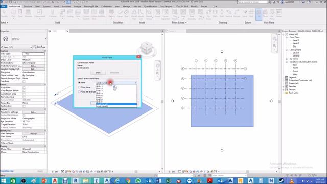 LESSON 5 REVIT ARCHITECTURE ESS - GRID LINES AS REFERENCE PLANE