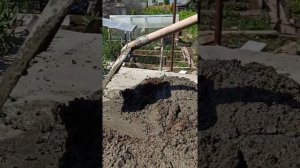 как замесить бетон в ручную без ванны, итог