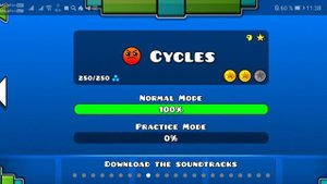 Мне выпал "чёрный цвет" в Geometry dash(урааа)