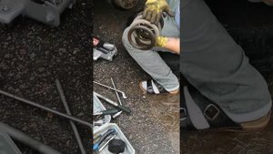 Замена задней пружины Вито 638