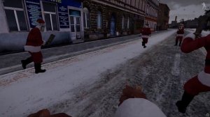 Дед морозы дерутся за елочку