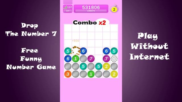 Drop The Number 7 : Ball Game - Drop 7 - Drop7 смотреть онлайн