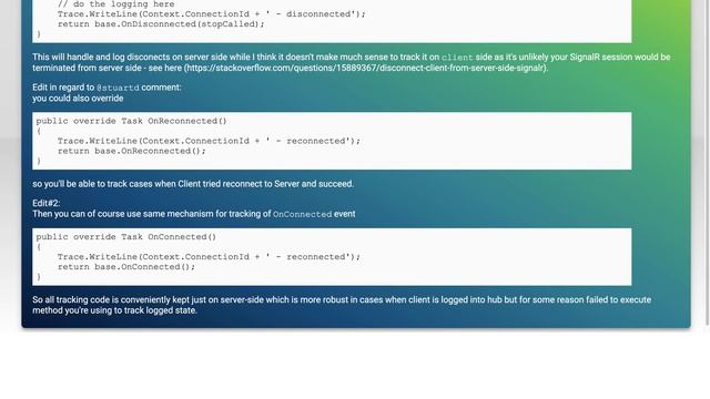 Detect on disconnect user signalr смотреть онлайн