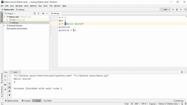 Урок 3. Python. Быстрый старт. Синтаксис Python