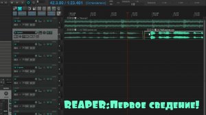 REAPER:Первое сведение!Процесс сведение в REAPER!