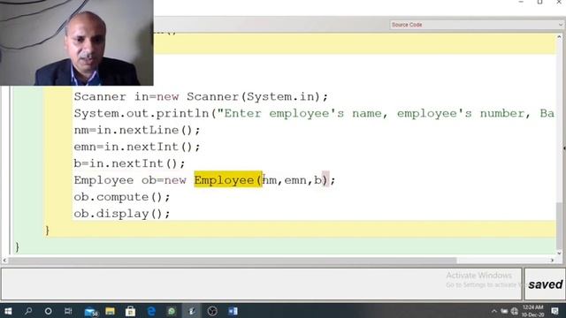 ICSE class 10 Computer Applications, Java programs on Constructor