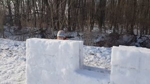 Строим дом из снега. Часть 1