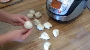 Китайский паровой хлеб "Маньтоу" (馒头, Mántou). Китайская кухня.