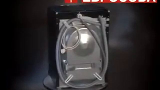 Небольшая стиральная машина Eurosoba 1100 Sprint черно белая смотреть онлайн