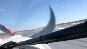 Посадка A-22LS в Ханты-Мансийске. USHH