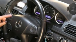 Mercedes C180 W204 2008 Service A overdue message reset 4 button steering wheel how to