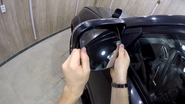 Замена зеркального элемента на наружном зеркале заднего вида Mitsubishi Pajero Sport 2008-2016 год смотреть онлайн